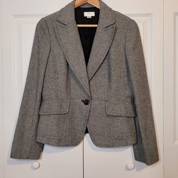 LOFT Jackets & Blazers - LOFT Black Tweed Blazer